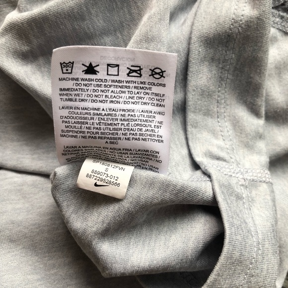 Nike Dri-Fit Light Grey Racerback Workout Tank - Picture 4 of 5